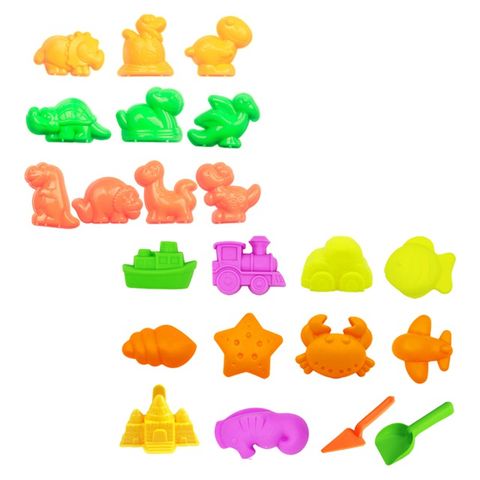 TUMBLINGSAND 翻滾動力沙 恐龍沙灘模具22件組