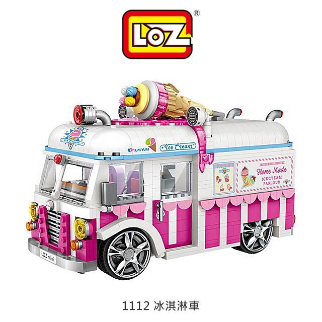 LOZ  mini 鑽石積木-1112 冰淇淋車