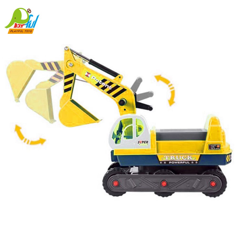 Playful Toys 頑玩具 乘坐挖土機(滑步車 滑行車 工程車 騎乘玩具 兒童禮物)