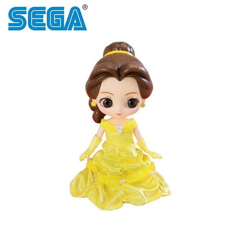 【日本正版】CUICUI DOLL 貝兒公主 公仔 模型 美女與野獸 Belle 迪士尼 SEGA - 717023