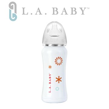 L.A. BABY 超輕量保溫奶瓶 9oz (珍珠白)六色