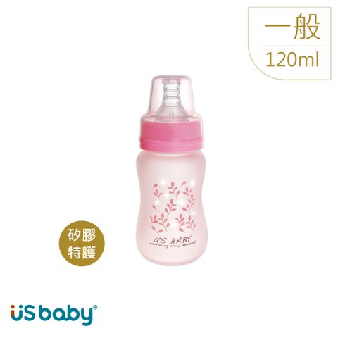 優生 真母感矽膠特護玻璃奶瓶(一般口徑)120ml粉