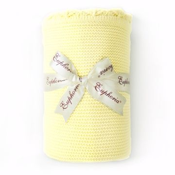 【EUPHORIA】柔舒棉毯(精緻版) 95X125公分-檸檬黃