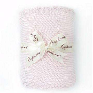 【EUPHORIA】柔舒棉毯(精緻版) 95X125公分-糖果粉