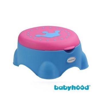 babyhood 皇室多功能學習便器 輔助便座 止滑板凳 收納箱--藍色