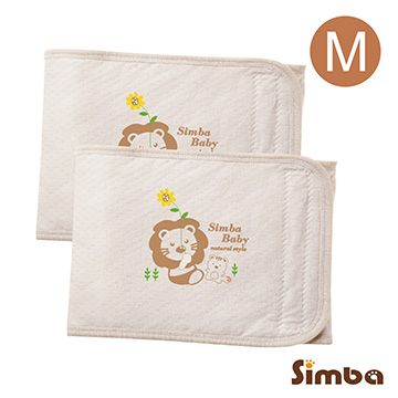 Simba 小獅王辛巴 大地系有機棉嬰兒肚圍-M2入(22X70cm)