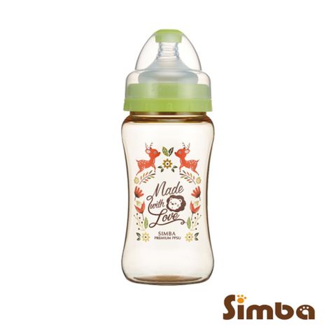 【小獅王辛巴】桃樂絲PPSU寬口雙凹中奶瓶(270ml)-3色任選