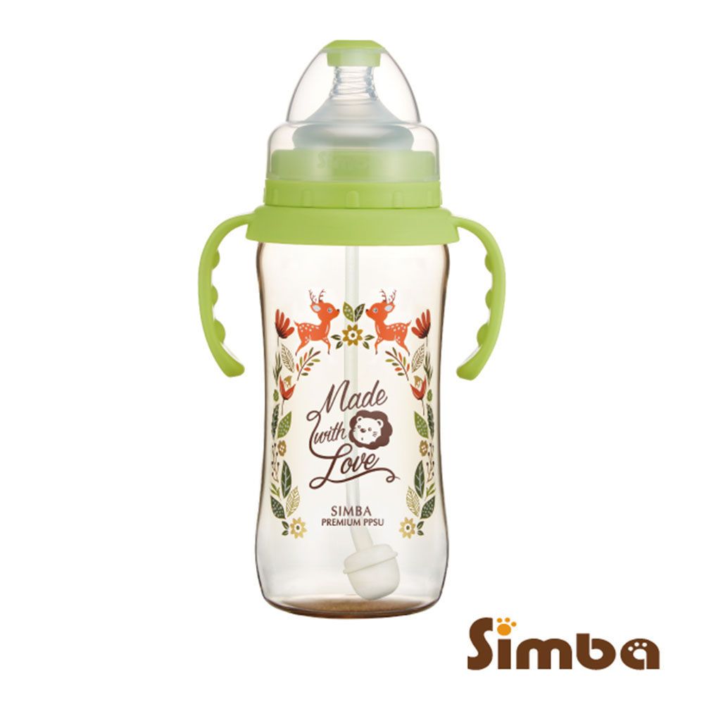 Simba 小獅王辛巴 桃樂絲PPSU自動把手寬口葫蘆大奶瓶(360ml)-3色任選