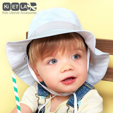 法國KiETLA-Kapel凱貝拉幼兒遮陽帽(粉藍加勒比海)