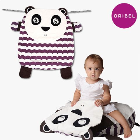 【ORIBEL奧麗貝】Peripop萌趣多功能 萬用被 寶寶毯 收納袋-小熊貓