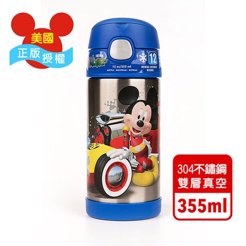 THERMOS 膳魔師 【美國】米老鼠 迪士尼不鏽鋼吸管水壺355ML