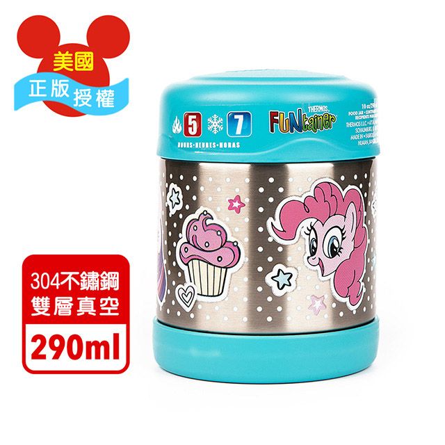 THERMOS 膳魔師 【美國】彩虹小馬藍色款 迪士尼不鏽鋼悶燒罐290ML