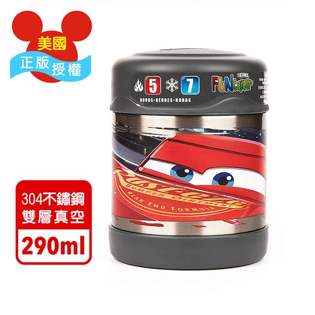 THERMOS 膳魔師 【美國】汽車總動員 迪士尼不鏽鋼悶燒罐290ML