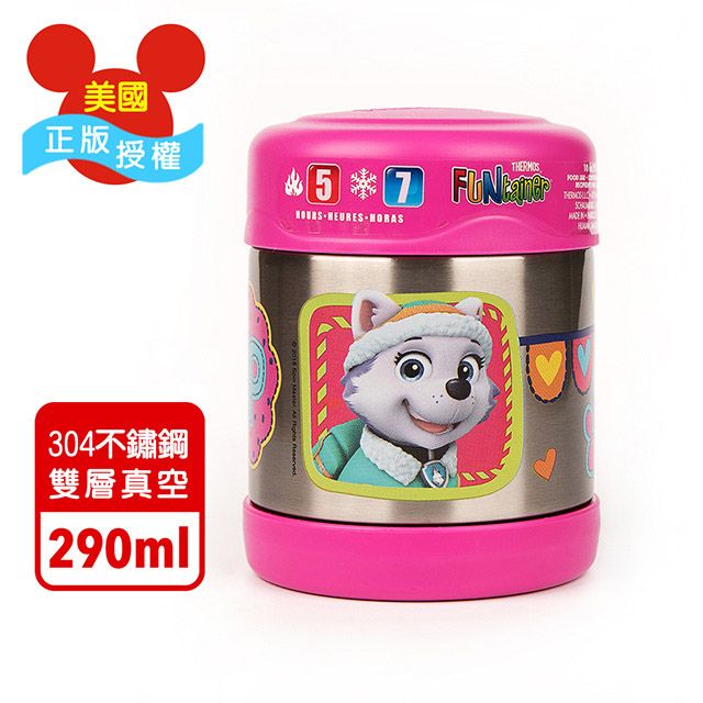 THERMOS 膳魔師 【美國】汪汪隊女孩 迪士尼不鏽鋼悶燒罐290ML