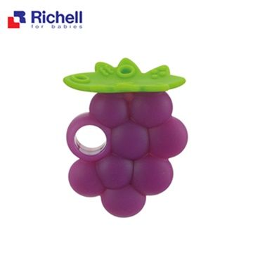 Richell 利其爾 寶寶咬咬系列固齒器 - 葡萄(附盒)