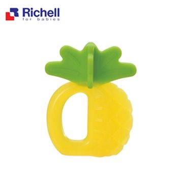 Richell 利其爾 寶寶咬咬系列固齒器 - 鳳梨(附盒)