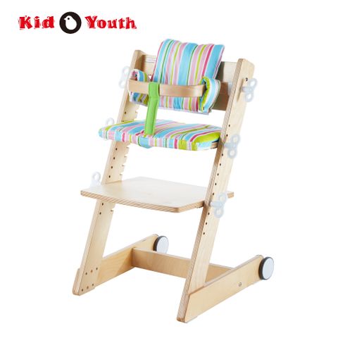 大將作 QMOMO兒童成長餐椅組 (含曲木+坐墊 兩款花色)