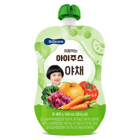 Bebecook 韓國寶膳 嬰幼兒綜合蔬果汁(100ml)