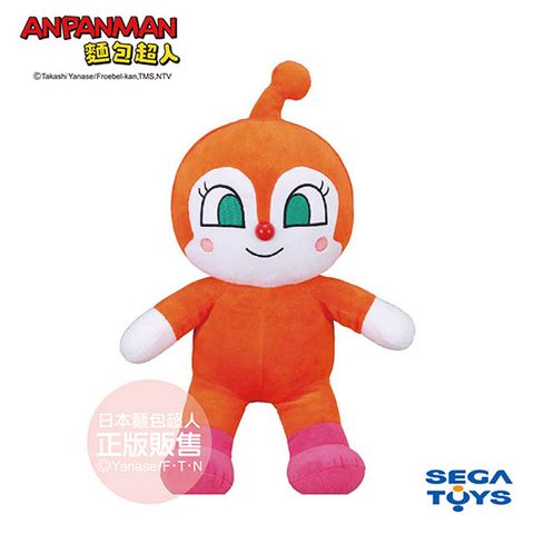 Anpanman 麵包超人 【麵包超人】蓬蓬微笑布偶S 　 PLUS 紅精靈(1.5歲~)