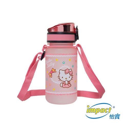 IMPACT 怡寶時尚學院-kitty甜心杯-長背帶(350ml)-粉紅 IMKTB07PK