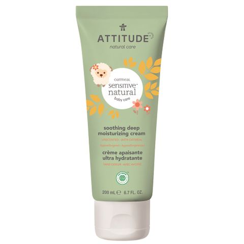 ATTITUDE 艾特優 加拿大寶寶敏感肌膚舒緩保濕乳霜(無香精) A60812