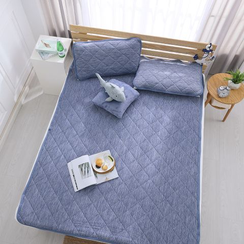 鴻宇 涼感-5度C 瞬涼可洗抗菌雙人加大保潔墊 SUPERCOOL接觸涼感