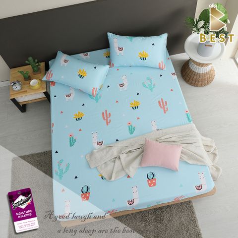 加大天絲床包枕套三件組-沙漠駱駝(3M吸濕排汗專利技術)