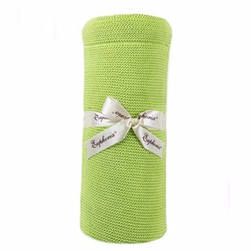 【EUPHORIA】柔舒棉毯 125X140公分-檸檬綠