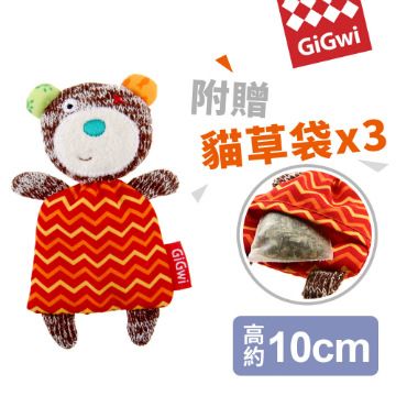 GiGwi 就是愛貓草-小棕熊絨毛玩具