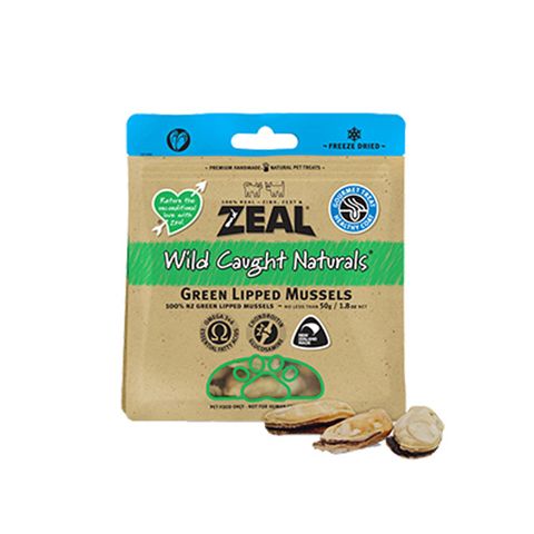 【ZEAL 】真致 綠唇貽貝冷凍乾燥寵物點心 犬用零食/貓用零食 單包50g