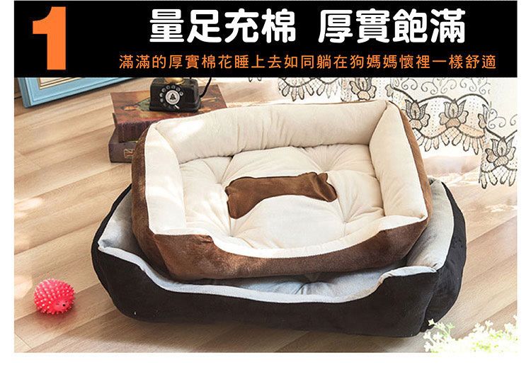 1量足充棉 厚實飽滿滿滿的厚實棉花睡上去如同躺在狗媽媽懷裡一樣舒適