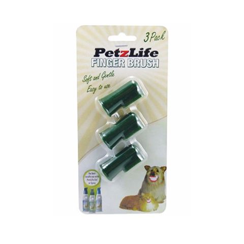 Petzlife 犬貓用指套牙刷三入