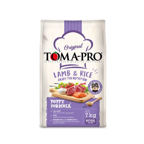 TOMA-PRO 優格 幼犬聰明成長羊肉+米飼料 / 乾糧-7公斤