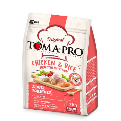 TOMA-PRO 優格 成犬高適口性雞肉+米飼料 / 乾糧-1.5公斤