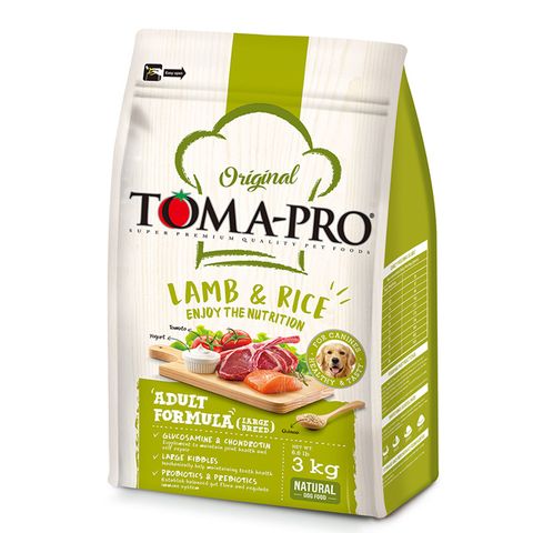 TOMA-PRO 優格 成犬骨關節強化羊肉+米大顆粒飼料 / 乾糧-3公斤