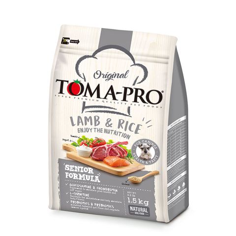 TOMA-PRO 優格 高齡犬高纖低脂羊肉配方飼料 / 乾糧-3公斤