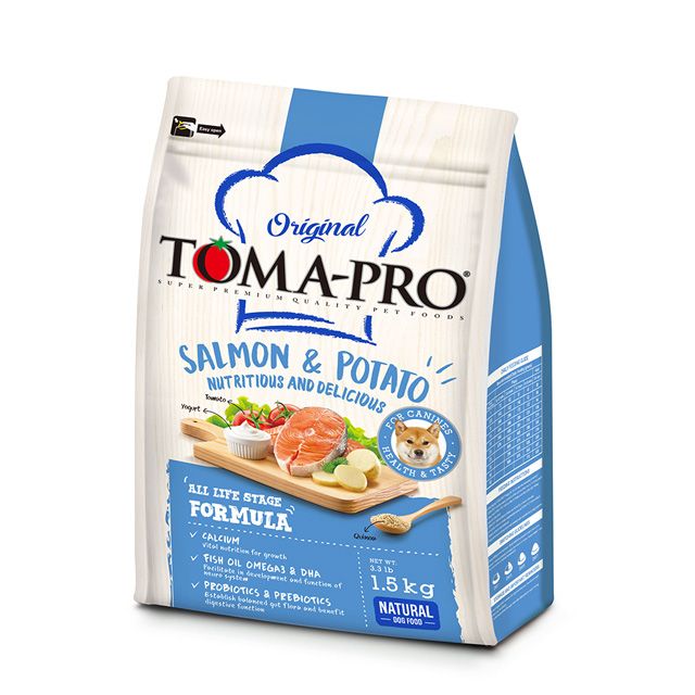 TOMA-PRO 優格 成幼犬敏感膚質鮭魚馬鈴薯飼料 / 乾糧-1.5公斤