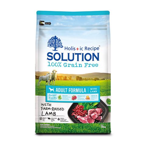 【耐吉斯SOLUTION】超級無穀系列 成犬羊肉小顆粒配方7.5kg