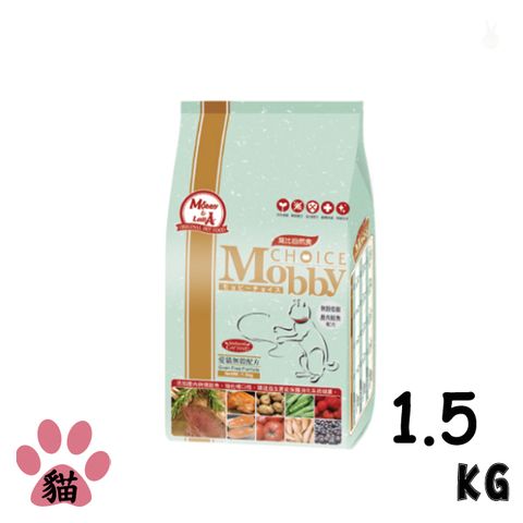【Mobby莫比】愛貓無穀配方鹿肉+鮭魚1.5kg