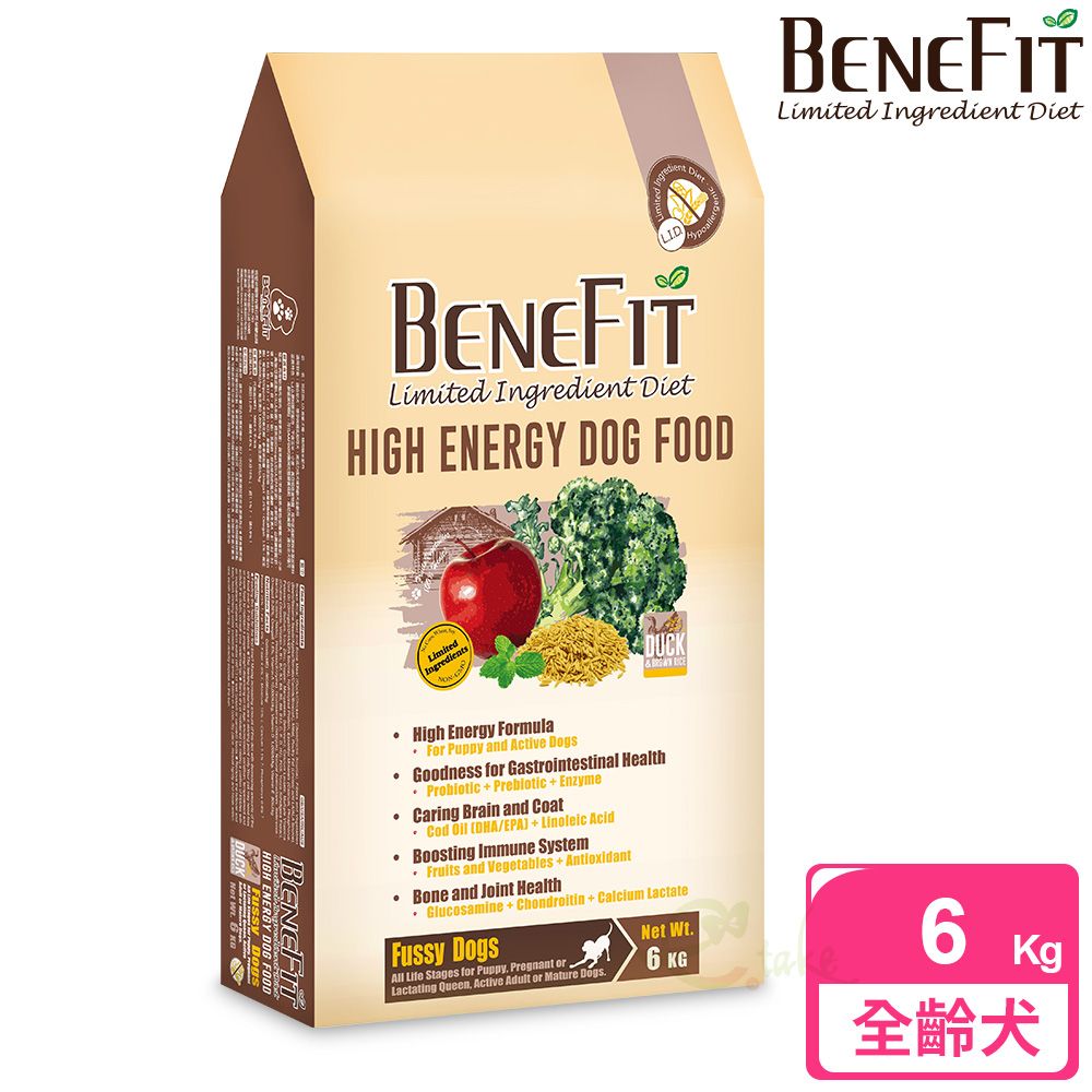 Benefit L.I.D. 高能犬糧 6kg 鴨肉糙米配方