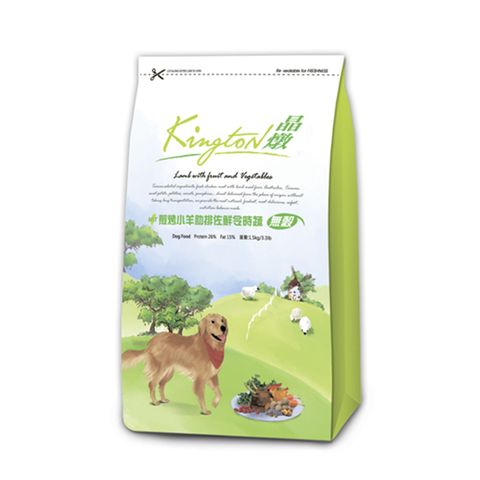 Kingston 金士頓 【晶燉】無穀犬糧-煎烤小羊肋排佐鮮令食蔬7kg(小顆粒)