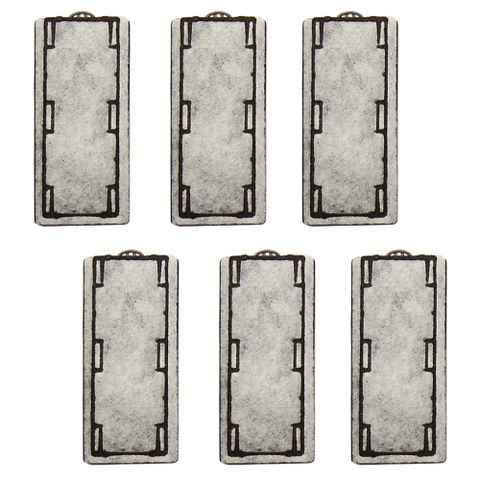 Mr.AQUA 水族先生 薄型外掛活性碳濾材 6Pcs(300460600750適用)