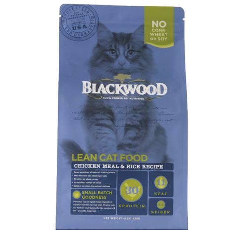 【BLACKWOOD柏萊富】特調成貓低卡保健(雞肉+米)貓飼料/乾糧-4LB(1.82kg)