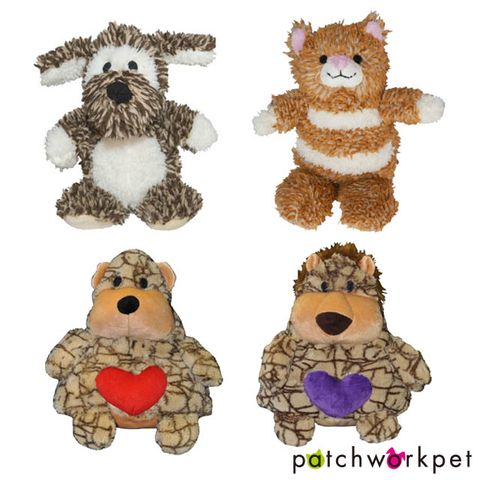 【美國patchwork】寵物用可愛動物造型絨毛娃娃-8吋/9吋