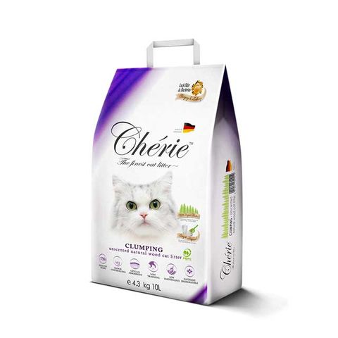 Cherie 法麗 【德國】有機凝結杉木貓砂10L (4.3kg)