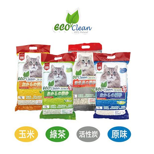 ECO 艾可  Clean  天然環保 豆腐貓砂 7L X 3包
