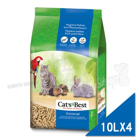 CATS BEST 凱優 CATS BEST-崩解木屑砂-藍標粗砂-10Lx4入