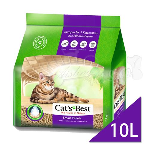 CAT’S BEST 凱優-凝結木屑砂-紫標特級無塵-10L