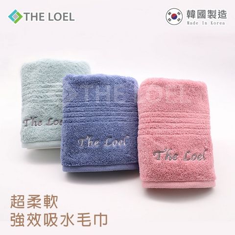 THE LOEL 韓國精梳紗毛巾(薄荷綠藍色粉色)