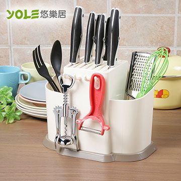 YOLE 悠樂居 多功能組合餐廚收納架